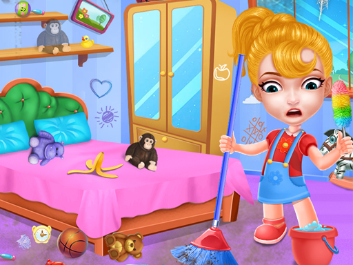 Baby Doll House Cleaning Game